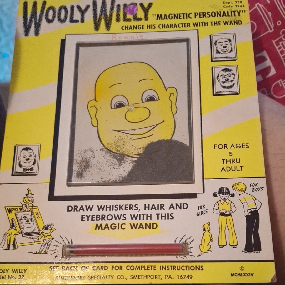 Wooly Willy Magnetic Personality Game NOS
